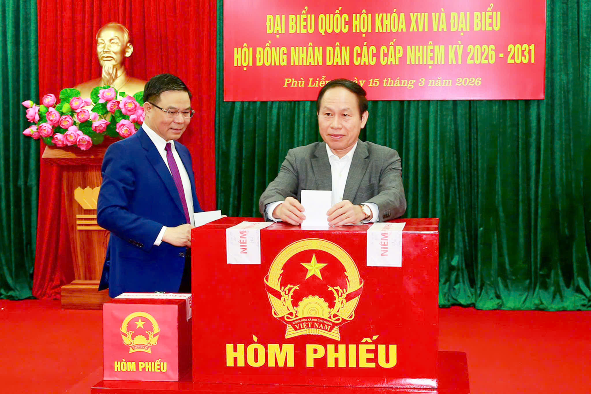 Ngày bầu cử đại biểu Quốc hội khóa XVI và đại biểu HĐND các cấp nhiệm kỳ 2026 - 2031 tại thành phố Hải Phòng diễn ra an toàn, đúng quy định