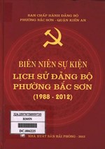 BIÊN NIÊN SỰ KIỆN LỊCH SỬ ĐẢNG BỘ PHƯỜNG BẮC SƠN (1988 - 2012) (BẢN GỐC)