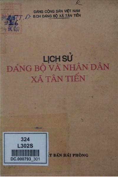 LỊCH SỬ ĐẢNG BỘ XÃ TÂN TIẾN (BẢN GỐC)