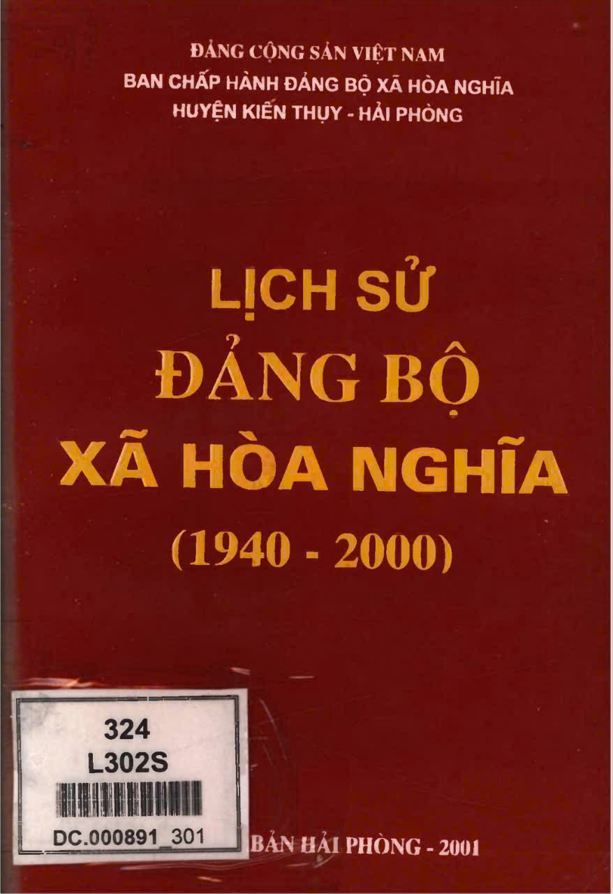 LỊCH SỬ ĐẢNG BỘ XÃ HÒA NGHĨA (BẢN GỐC)