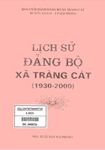 LỊCH SỬ ĐẢNG BỘ XÃ TRÀNG CÁT (BẢN GỐC)