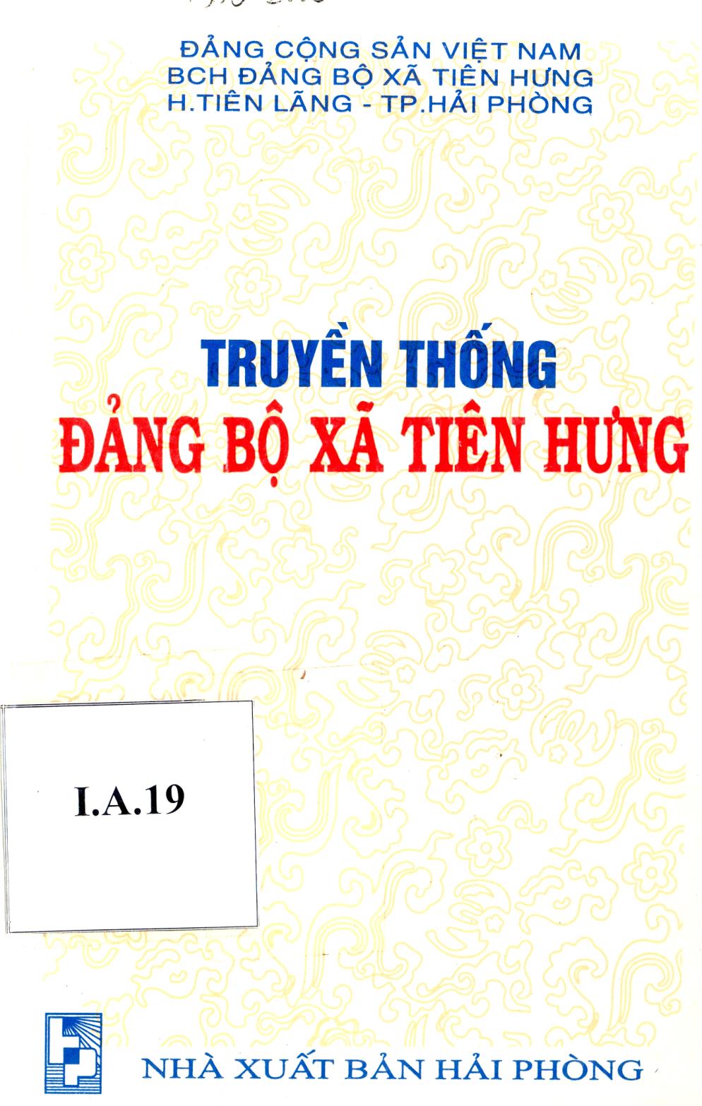 LỊCH SỬ ĐẢNG BỘ XÃ TIÊN HƯNG