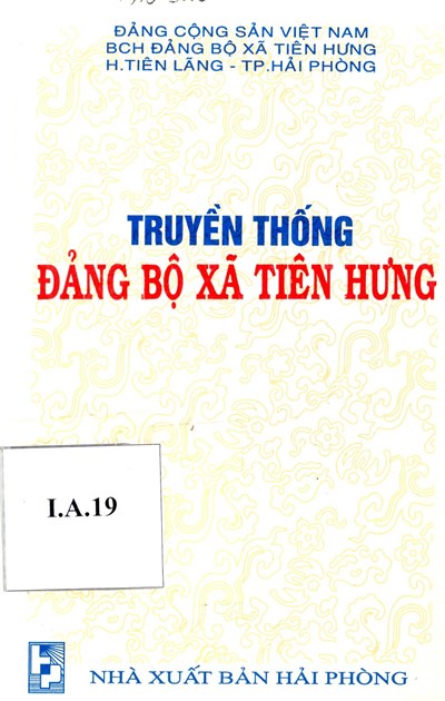 LỊCH SỬ ĐẢNG BỘ XÃ TIÊN HƯNG